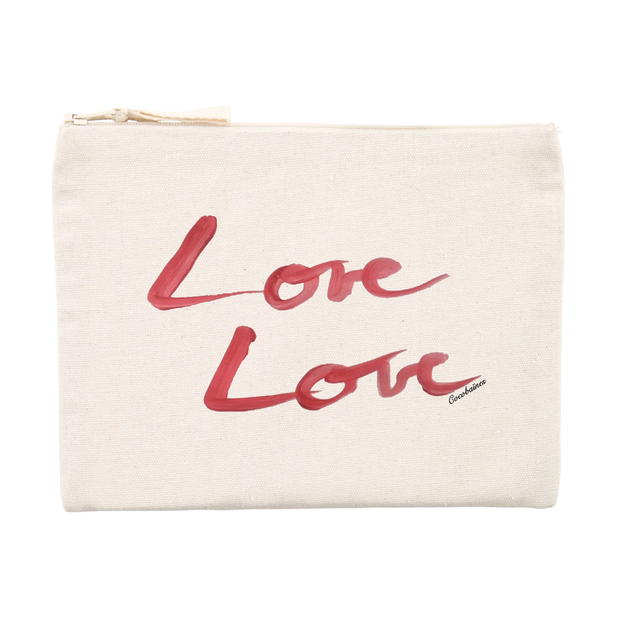 Pochette coton bio Love Love