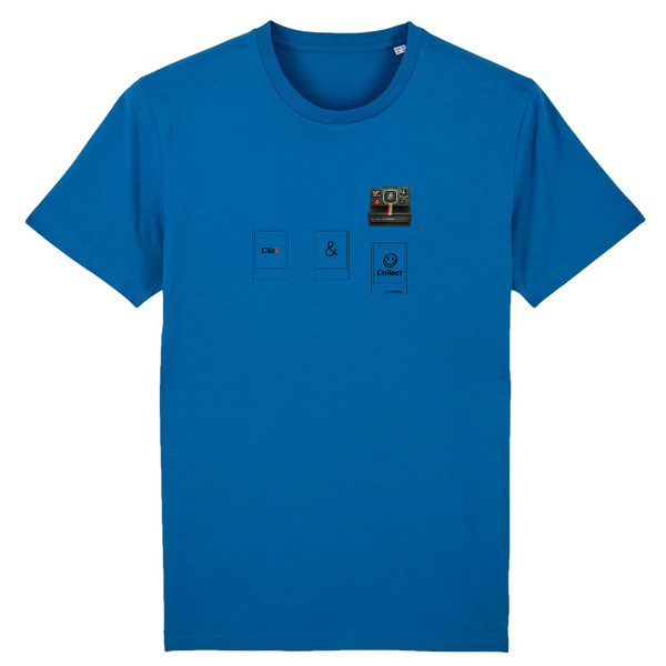 T-shirt homme coton bio Click & Collect Bleu