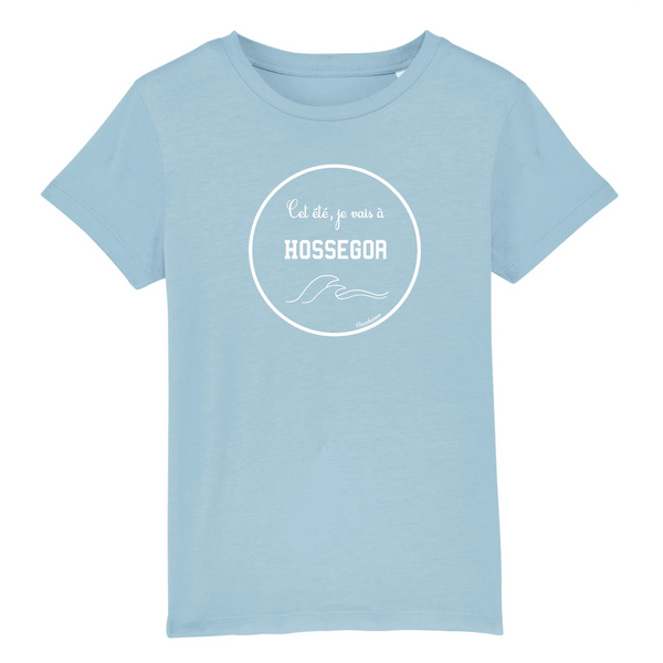 T-shirt enfant coton bio Hossegor B Bleu