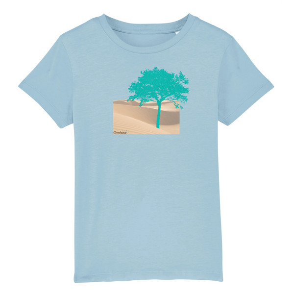 T-shirt enfant coton bio Green Tree Bleu