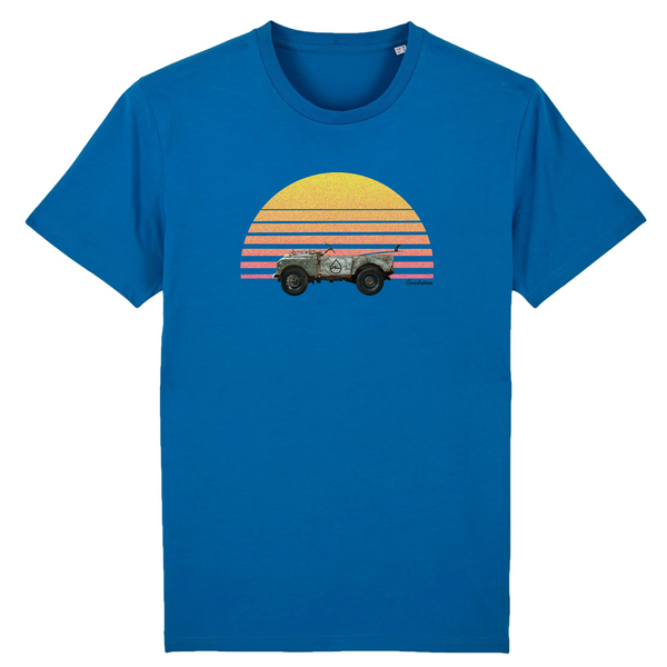 T-shirt homme coton bio Sunshine Land Bleu