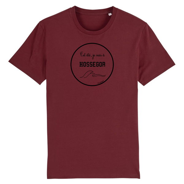 T-shirt homme coton bio Hossegor N Bordeaux