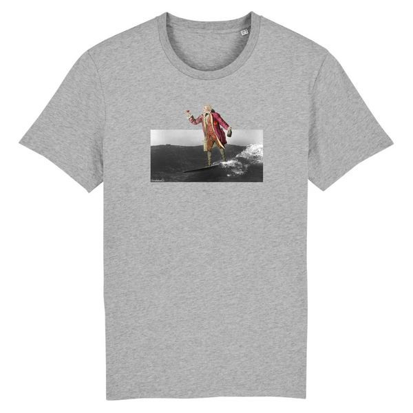 T-shirt homme coton bio Mathurin Surf Gris