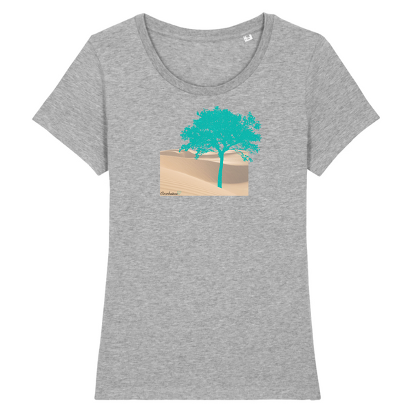 T-shirt femme coton bio Green Tree Gris