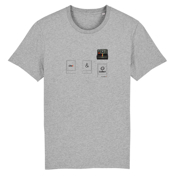 T-shirt homme coton bio Click & Collect Gris