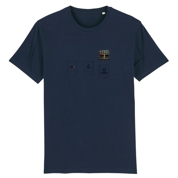 T-shirt homme coton bio Click & Collect Marine