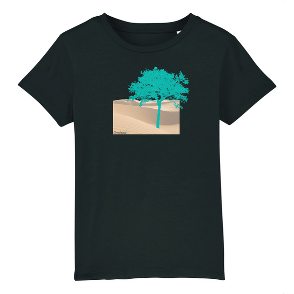 T-shirt enfant coton bio Green Tree Noir