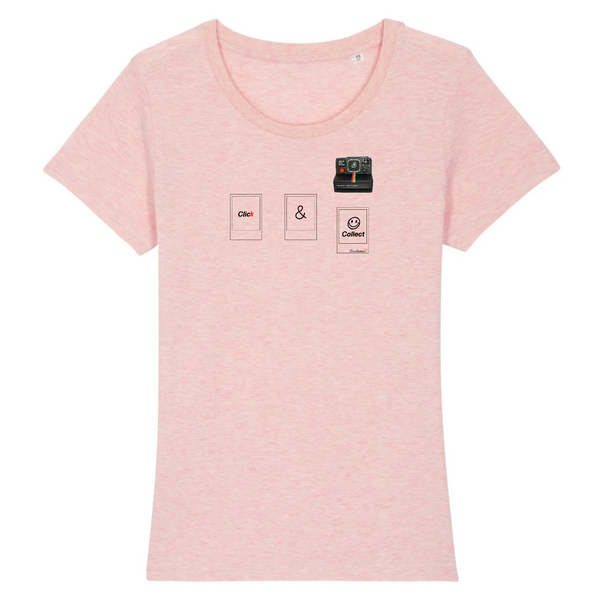 T-shirt femme coton bio Click & Collect Rose