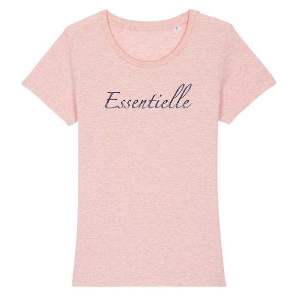 T-shirt femme coton bio Essentielle Rose