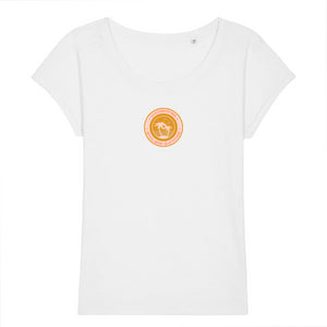 T-shirt femme coton bio jersey flammé Endless summer Blanc