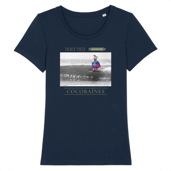 T-shirt femme coton bio French touch Marine