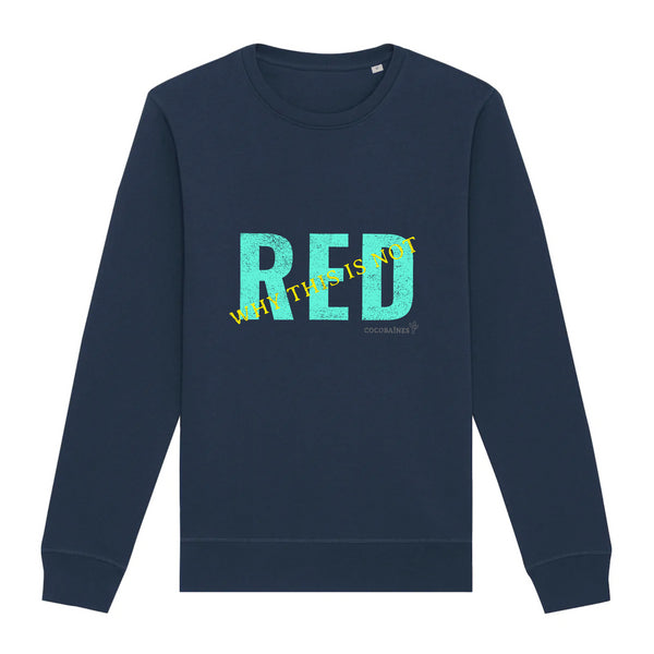 Sweatshirt femme coton bio RED Marine