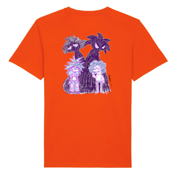 T-shirt unisexe coton bio Dream by Cocobaïnes X CID Orange