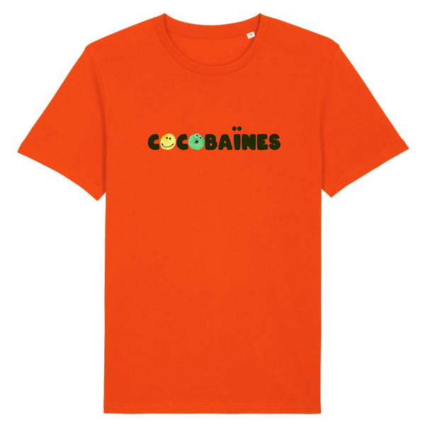 T-shirt homme coton bio Donuts Orange