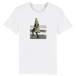 T-shirt homme coton bio Clopineau Nose Ride Blanc