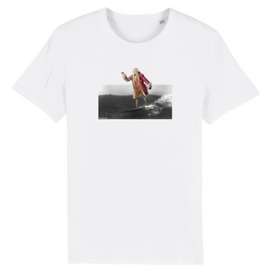 T-shirt homme coton bio Mathurin Surf Blanc
