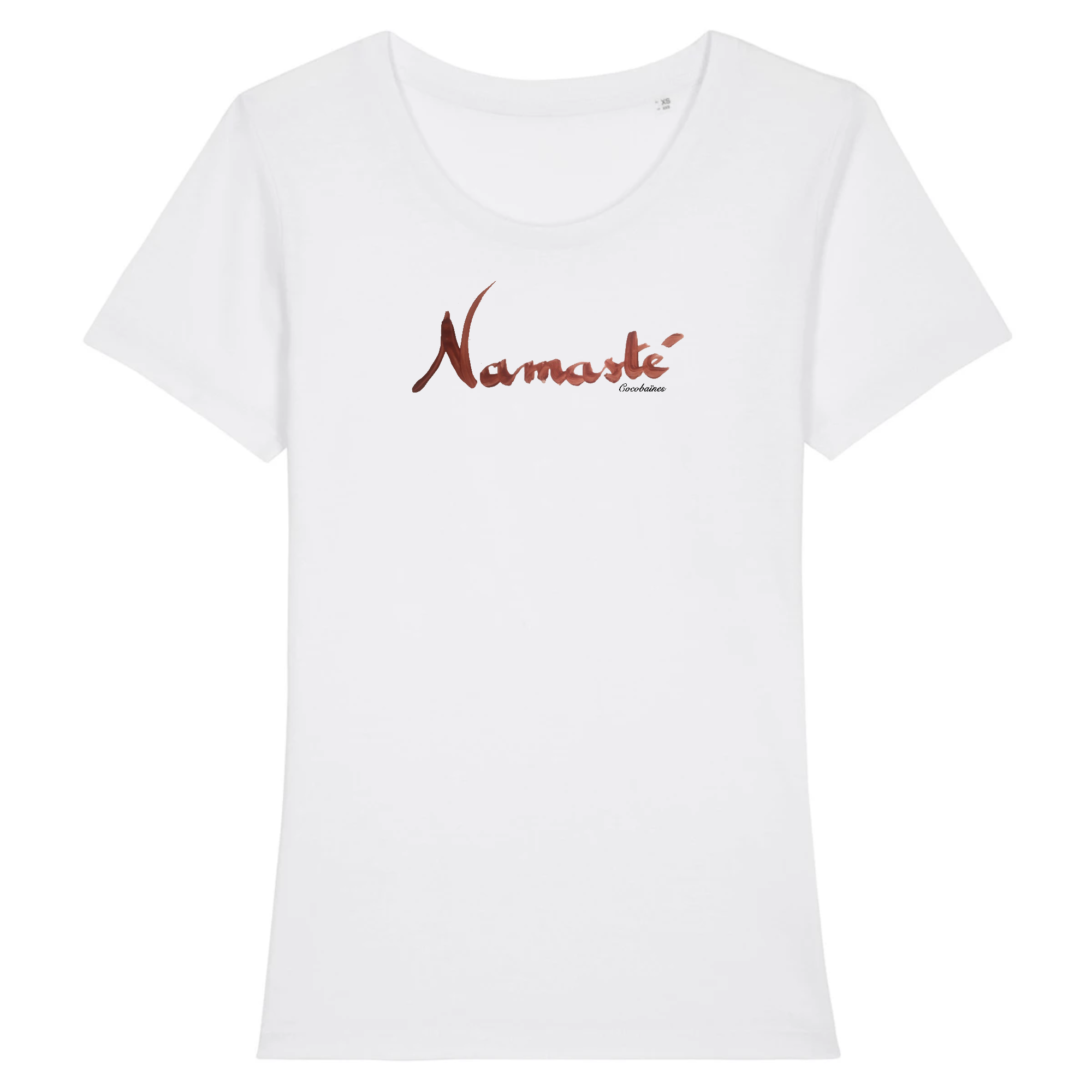 T-shirt femme coton bio Namasté Blanc