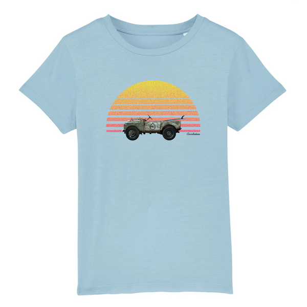 T-shirt enfant coton bio Sunshine Land Bleu