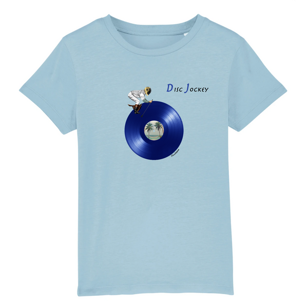 T-shirt enfant coton bio Blue DJ