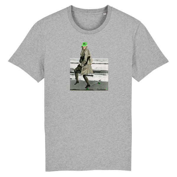 T-shirt homme coton bio Clopineau Nose Ride Gris