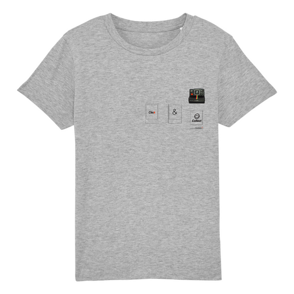 T-shirt enfant coton bio Click & Collect Gris