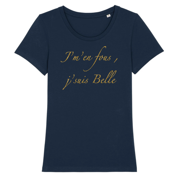 T-shirt femme coton bio J'suis Belle Marine