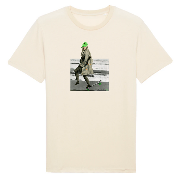 T-shirt homme coton bio Clopineau Nose Ride Naturel