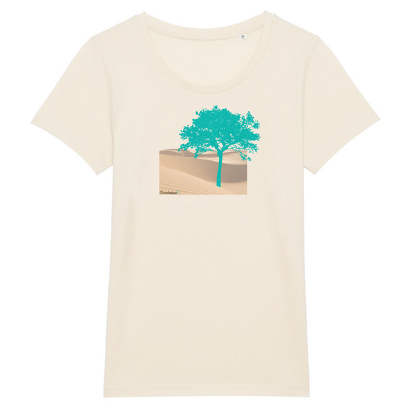 T-shirt femme coton bio Green Tree Naturel