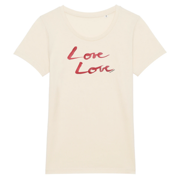 T-shirt femme coton bio Love Love Nature