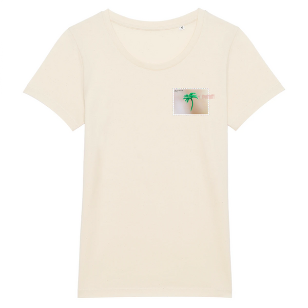 T-shirt femme coton bio Stamped Naturel