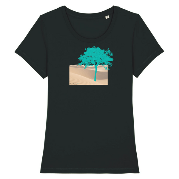 T-shirt femme coton bio Green Tree Noir