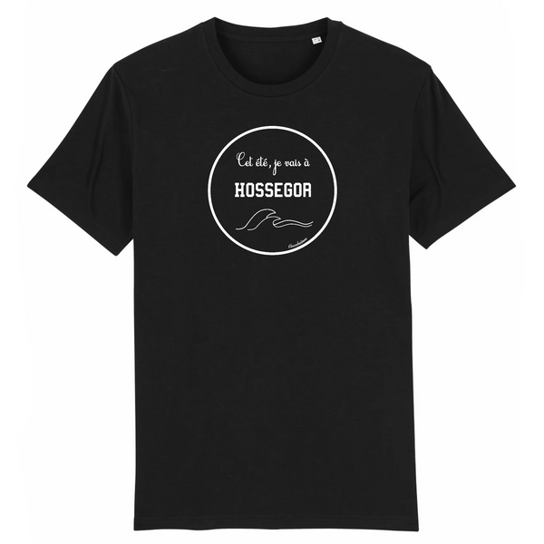 T-shirt homme coton bio Hossegor B Noir