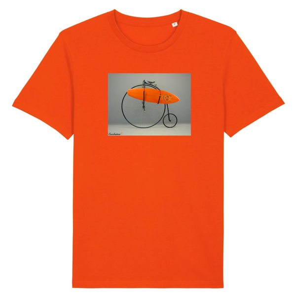 T-shirt homme coton bio Surfing Grand-Bi Orange