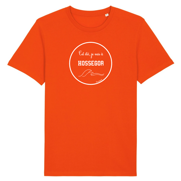 T-shirt homme coton bio Hossegor B Orange