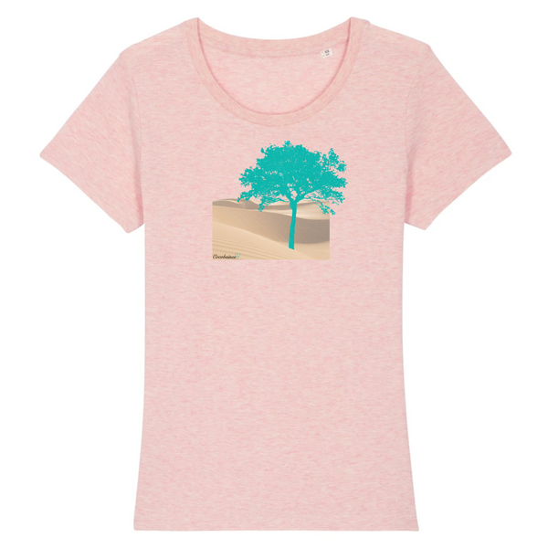 T-shirt femme coton bio Green Tree Rose