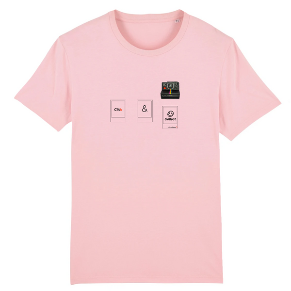 T-shirt homme coton bio Click & Collect Rose