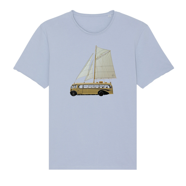 T-shirt homme Vintage  Yellow Sailing Bus Serene