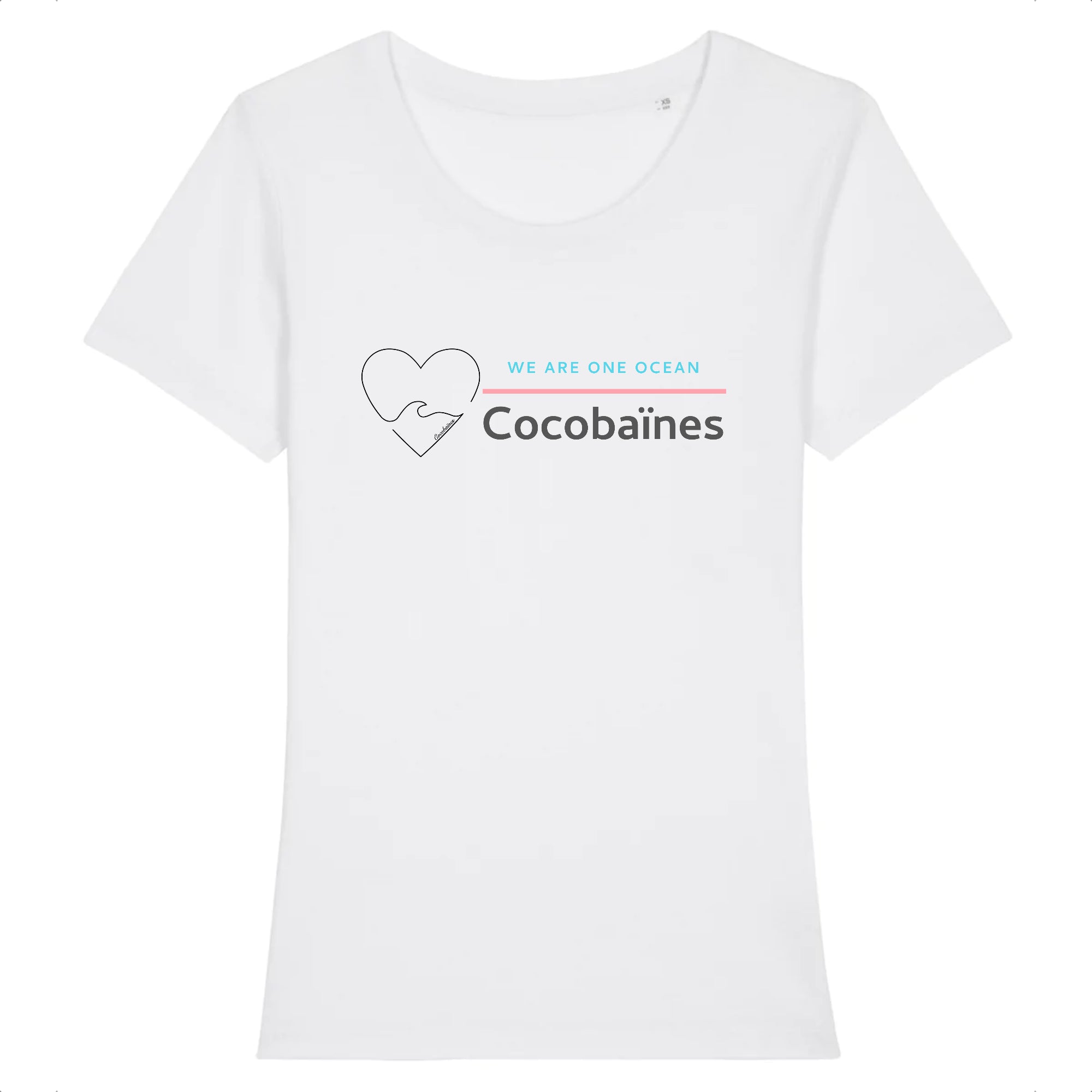 T-shirt femme coton bio One Ocean Blanc