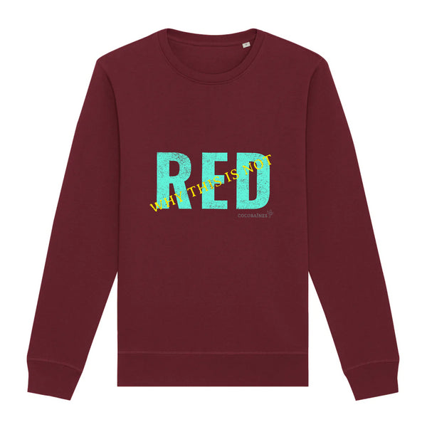 Sweatshirt femme coton bio RED Bordeaux