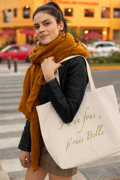 Shopping bag coton bio J'suis Belle