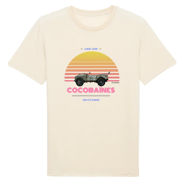 T-shirt homme coton bio Sunset Lover Naturel