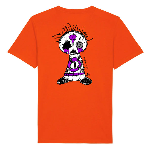 T-shirt unisexe coton bio Spec eye by Cocobaïnes X CID Orange