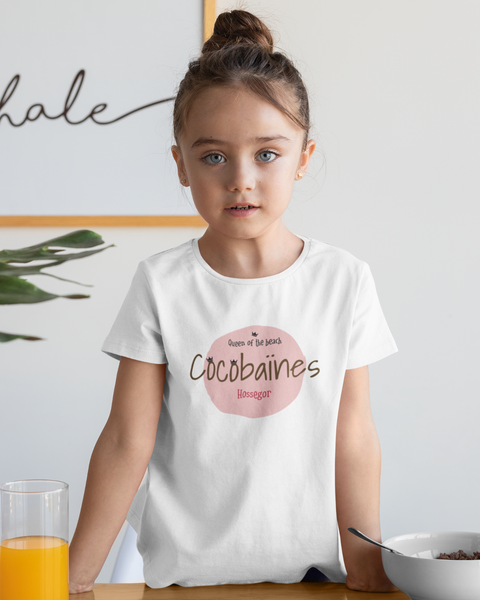 T-shirt enfant coton bio  Queen of the beach