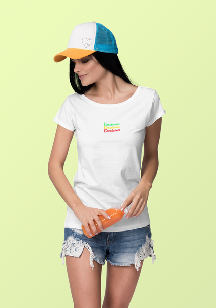 T-shirt femme coton bio jersey flammé coco Rasta